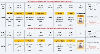 توسط دبیرخانه منتشر شد

جدول اجراهای جشنواره ملی پانتومیم ایران